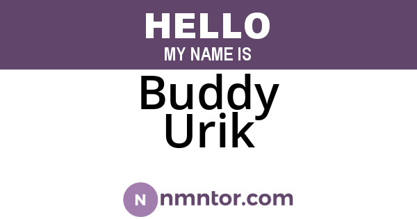 Buddy Urik
