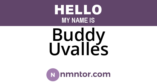 Buddy Uvalles