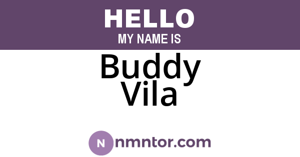 Buddy Vila