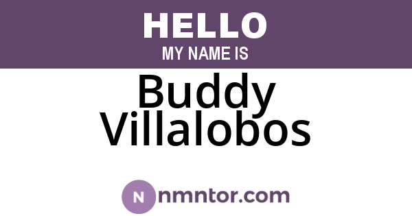 Buddy Villalobos