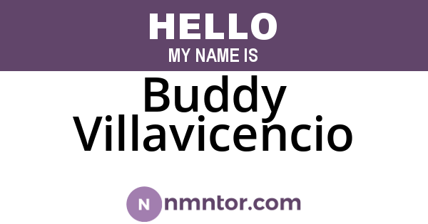 Buddy Villavicencio