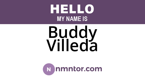 Buddy Villeda