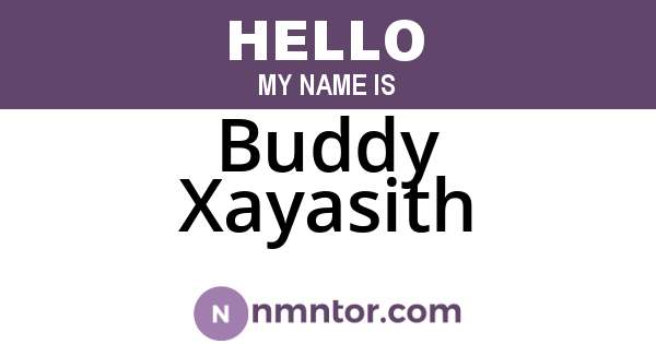 Buddy Xayasith