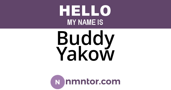 Buddy Yakow