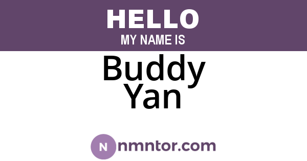Buddy Yan