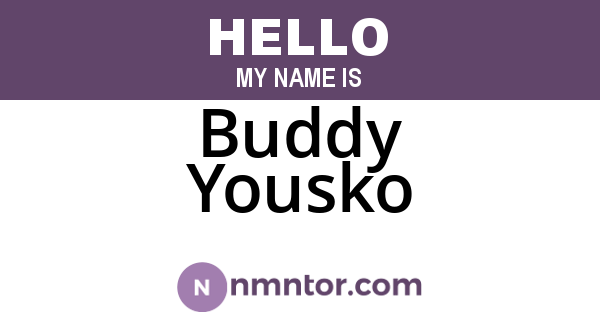 Buddy Yousko