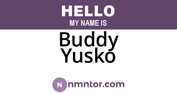 Buddy Yusko
