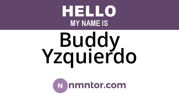Buddy Yzquierdo
