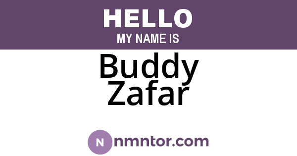 Buddy Zafar