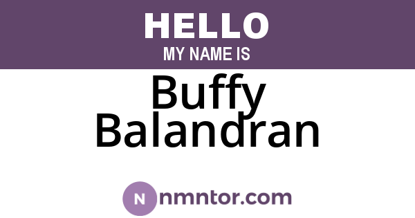 Buffy Balandran