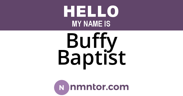 Buffy Baptist