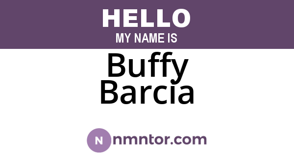 Buffy Barcia