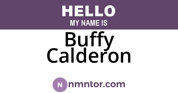 Buffy Calderon