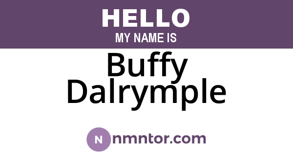 Buffy Dalrymple