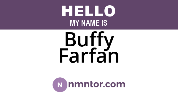 Buffy Farfan