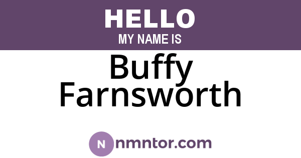 Buffy Farnsworth