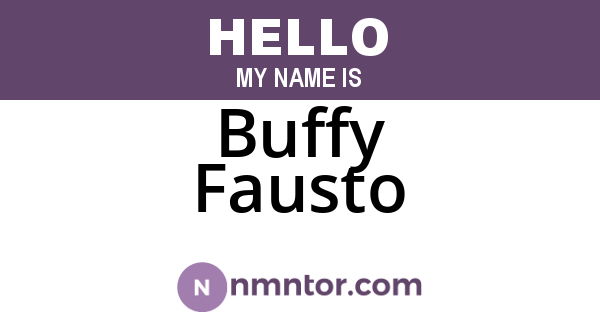 Buffy Fausto