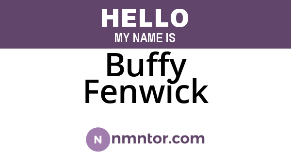 Buffy Fenwick