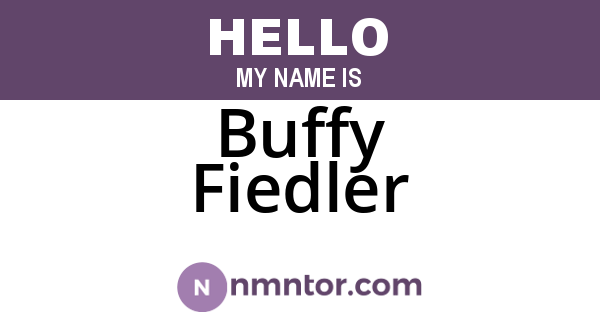 Buffy Fiedler