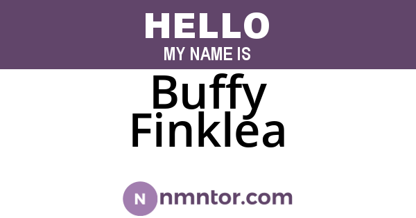 Buffy Finklea