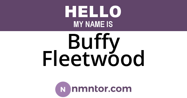 Buffy Fleetwood
