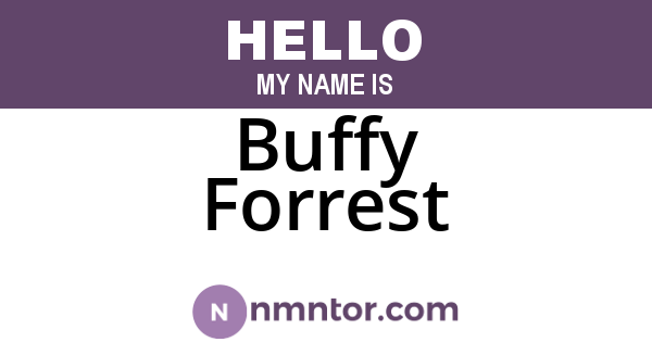 Buffy Forrest