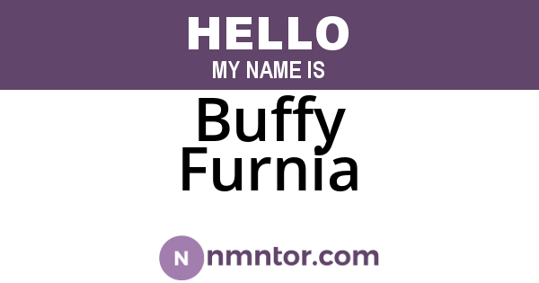 Buffy Furnia