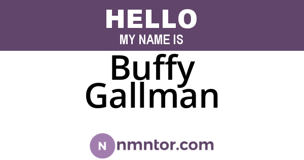 Buffy Gallman