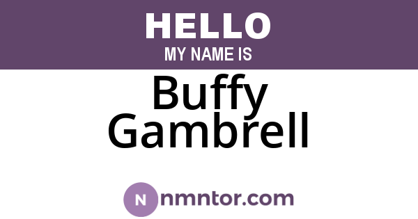 Buffy Gambrell