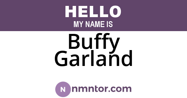 Buffy Garland