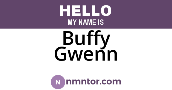 Buffy Gwenn