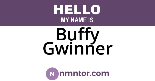 Buffy Gwinner