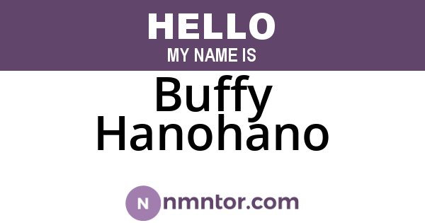 Buffy Hanohano