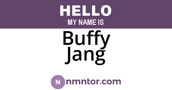 Buffy Jang
