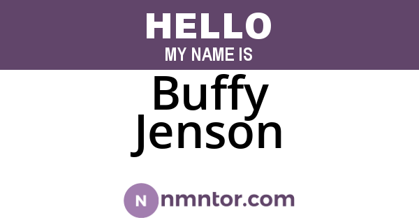 Buffy Jenson