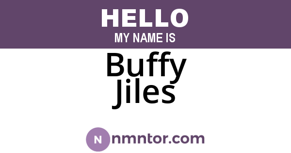 Buffy Jiles