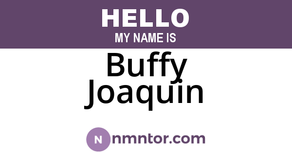 Buffy Joaquin