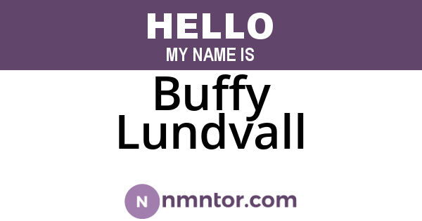 Buffy Lundvall