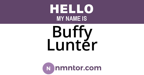 Buffy Lunter