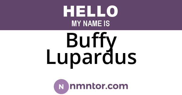 Buffy Lupardus