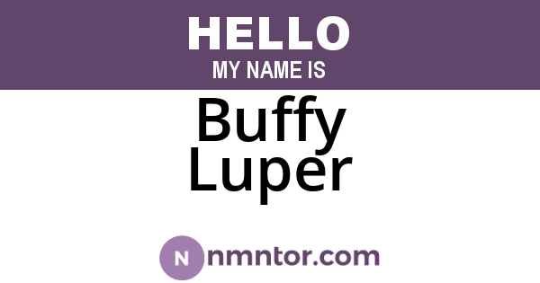 Buffy Luper