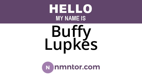 Buffy Lupkes