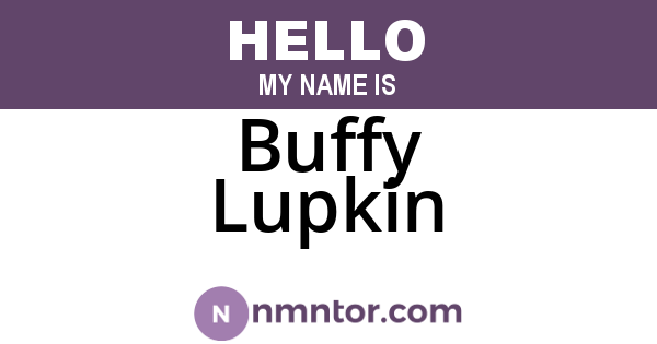 Buffy Lupkin