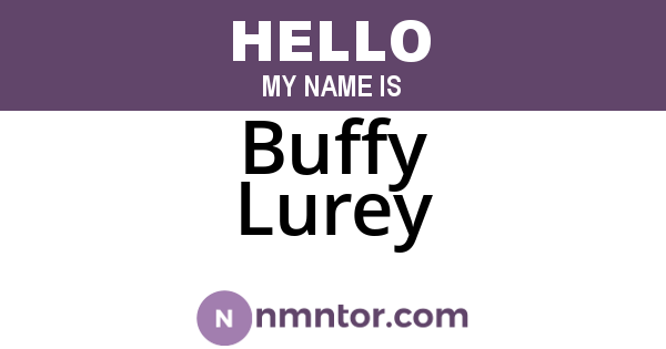 Buffy Lurey