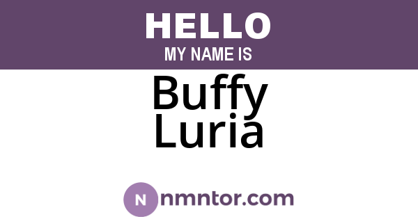 Buffy Luria