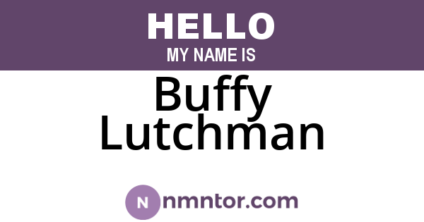 Buffy Lutchman