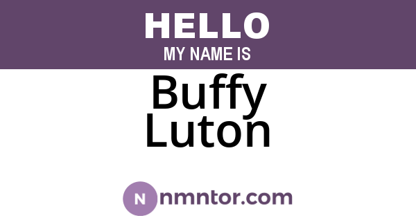 Buffy Luton