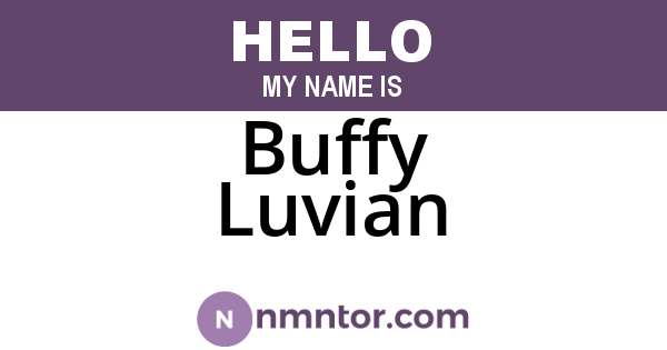 Buffy Luvian