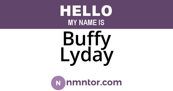Buffy Lyday