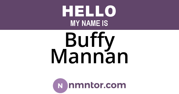 Buffy Mannan